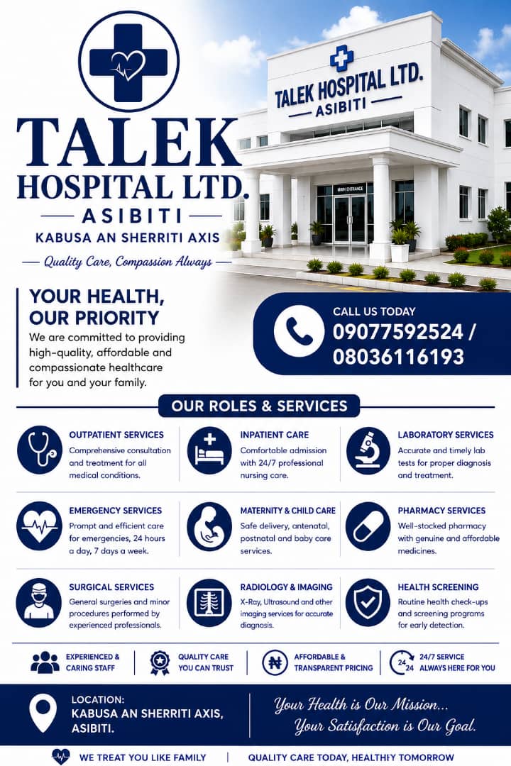 Talek Hospital clinical facility interior