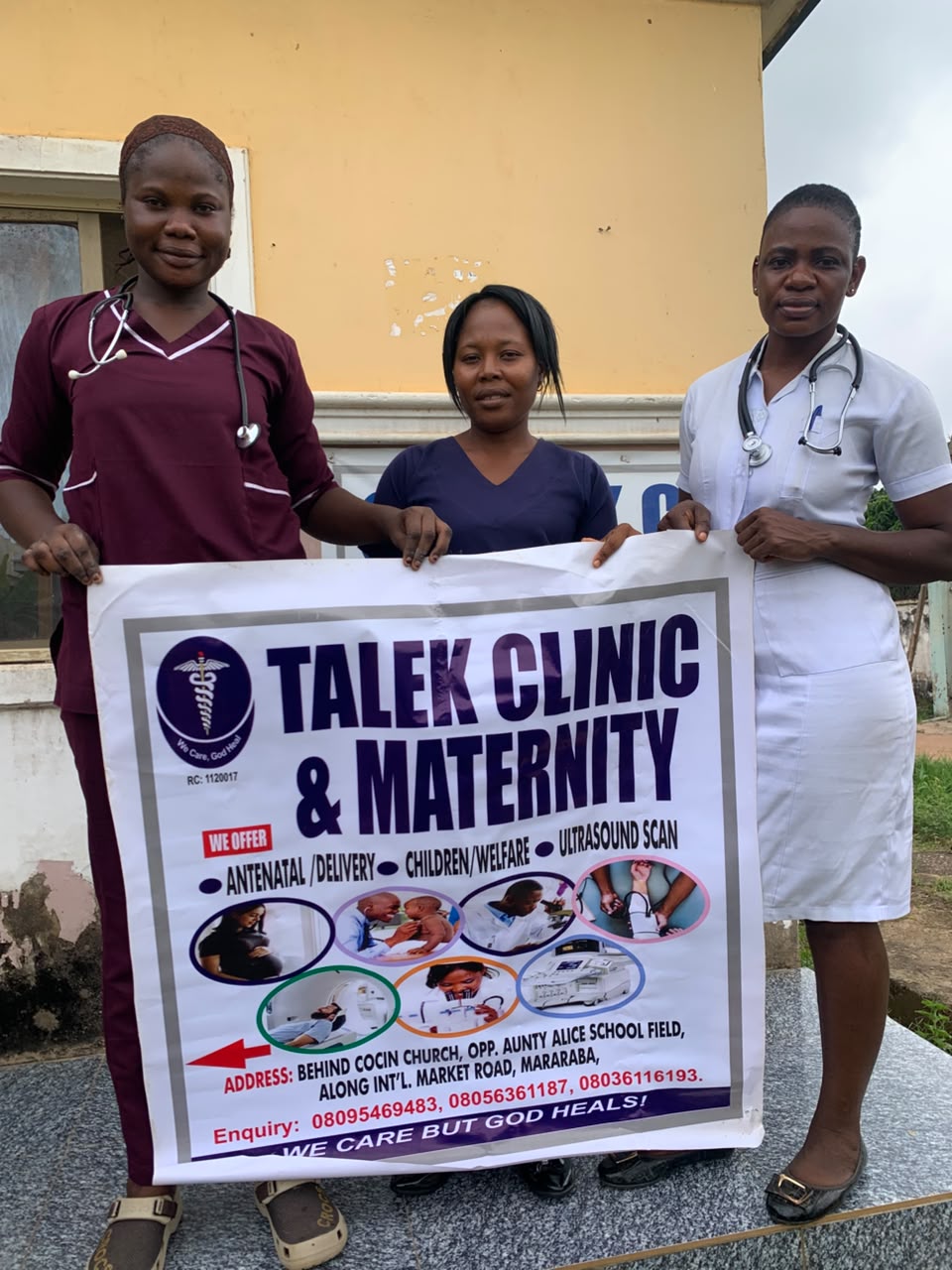 Talek Hospital nurses during community health outreach in Mararaba