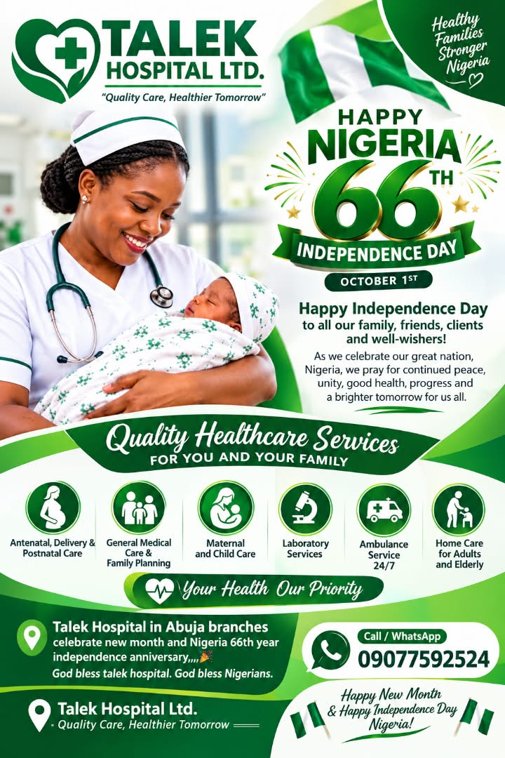 Talek Hospital team celebrating Nigeria's 66th Independence Day